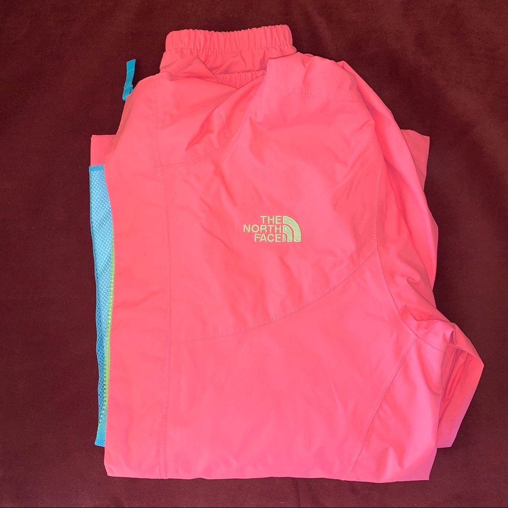 pink girls XL north face windbreaker